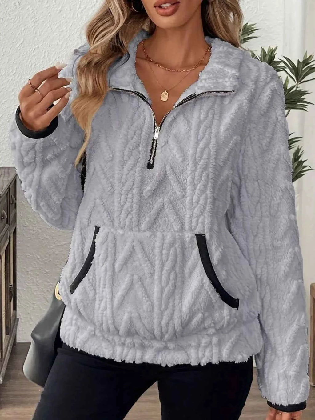 Full Size Half Zip Kangaroo Pocket Sweatshirt Plus Size 2ba01ffd-d92f-41f6-8ad6-2df07ef7303c-Max-Origin