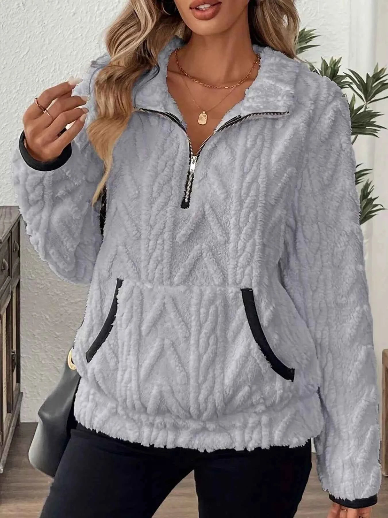 Full Size Half Zip Kangaroo Pocket Sweatshirt Plus Size 2ba01ffd-d92f-41f6-8ad6-2df07ef7303c-Max-Origin