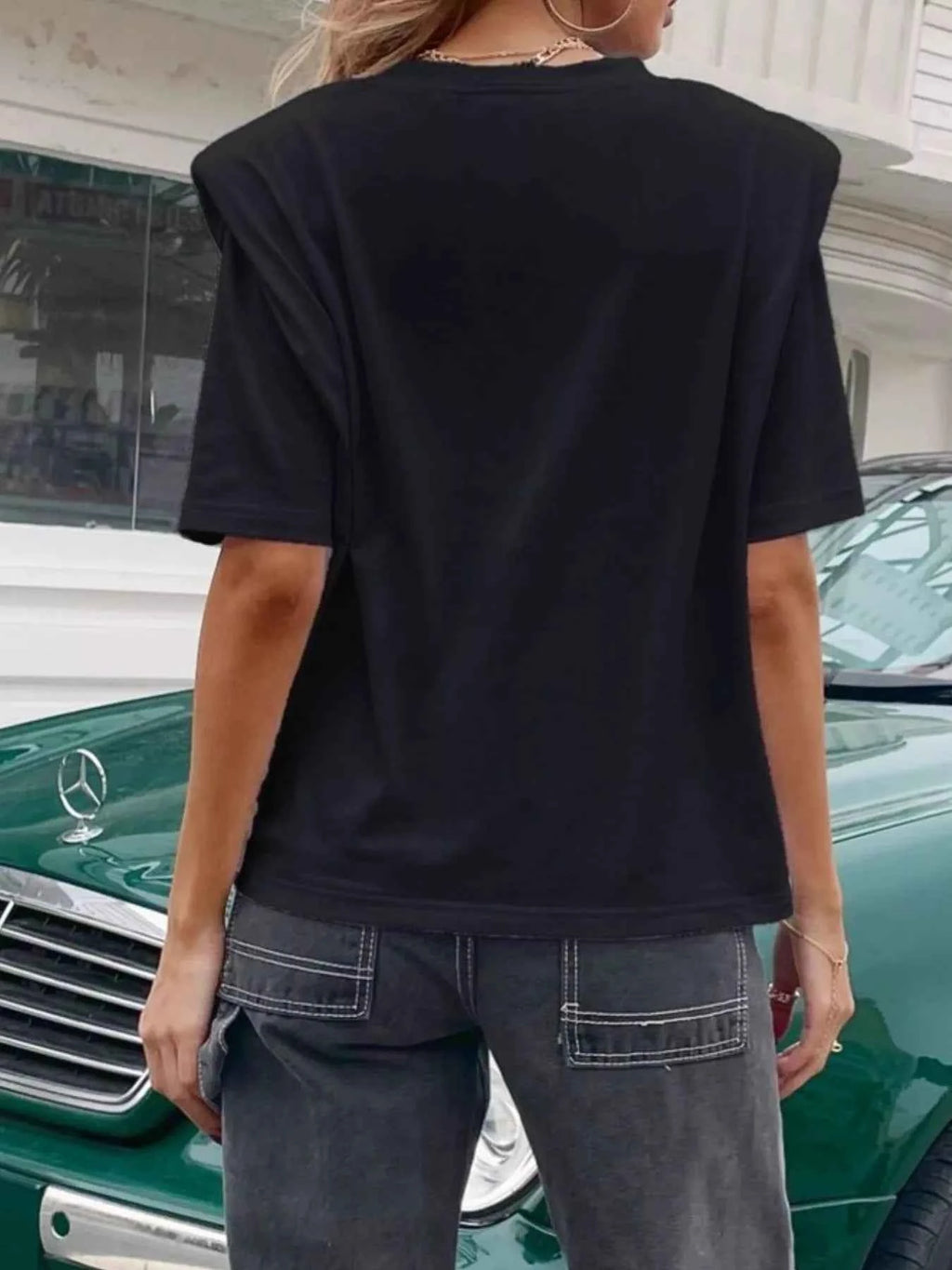 Letter Round Neck Half Sleeve T-Shirt 2bc00ae7-fa9d-4664-b936-dd37a587b1f7-Max-Origin