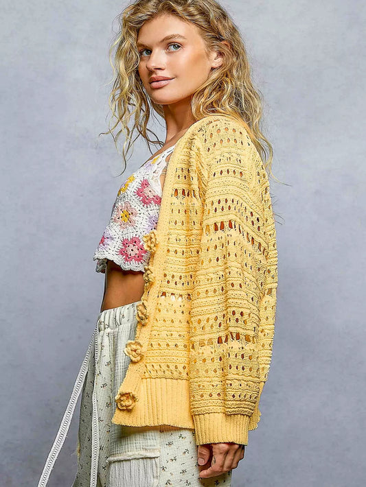 Open-Knit Floral Button Cardigan 2bda0ff2-fd73-44ce-bf6a-d085d97b3c56-Max-Origin