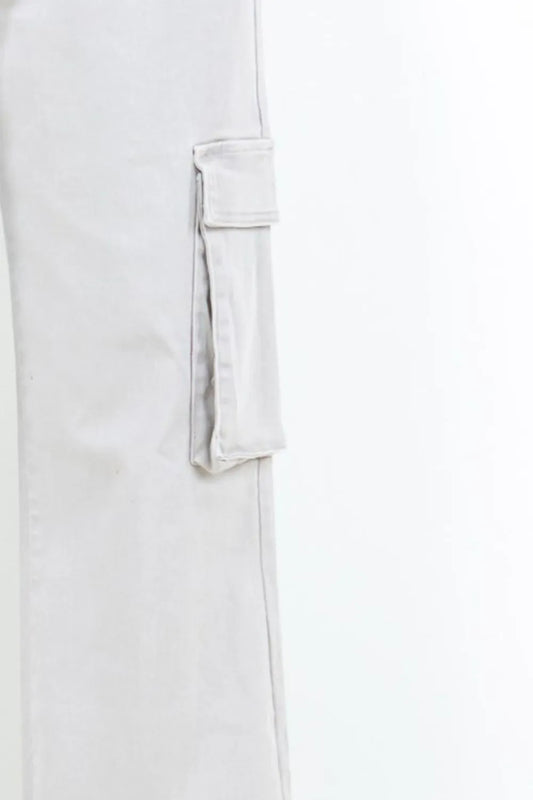 Plus Size Drawstring Wide Leg Cargo Pants - Cotton Blend 2be1b3c6-0d39-402f-8dd4-28bd837909fe-Max