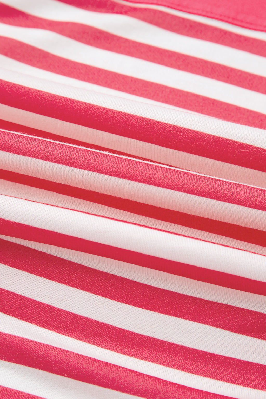 Pink Stripe Color Block Patchwork Drop Shoulder Long Sleeve Tunic Top 2be57abc92dbee0e