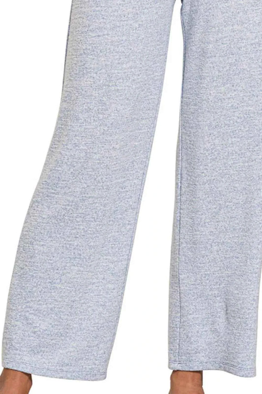 Soft Melange Hacci Elastic Waistband Lounge Pants 2bf652d4-975d-429c-96c7-872b9648c16e-Max-Origin