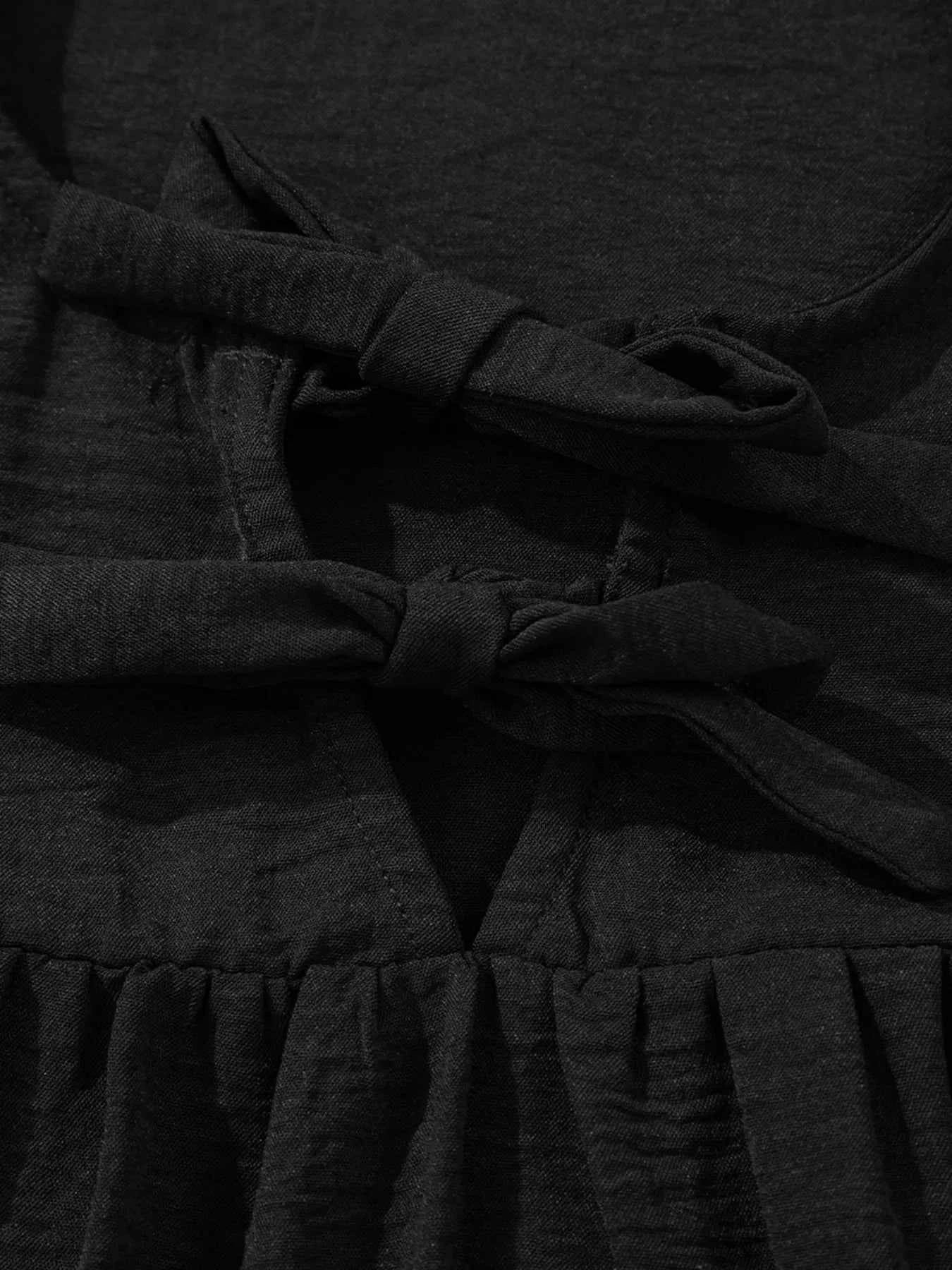 Bow Tie Neck 3/4 Sleeve Casual Blouse 2bf9b28fc8ca4facb38bc7a1389c85b3-Max-Origin