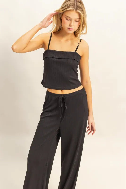 Rib Knit Cami Top and Pants Set 2bfa18cd5d724637aa2f75f846a959d1-Max-Origin