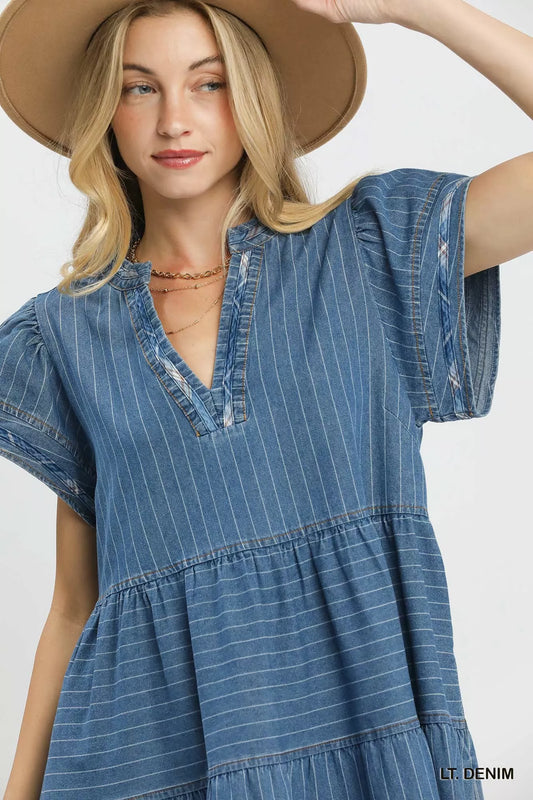 Chambray Tiered Babydoll Dress 2bfbea25-bc51-495a-81a2-54569e2d9559-Max-Origin