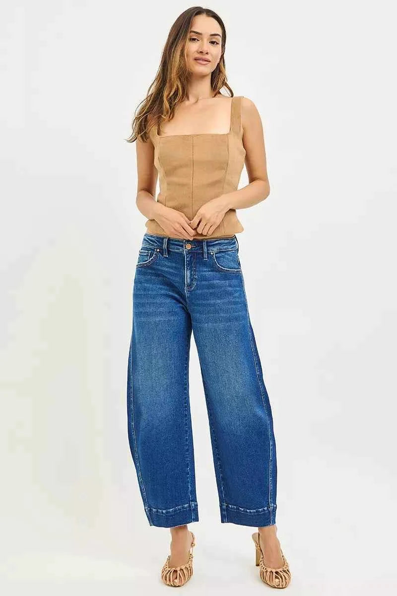 RISEN Mid Rise Crop Barrel Jeans 2c2c1c647afc47b7ade3ab43892c17b0-Max-Origin