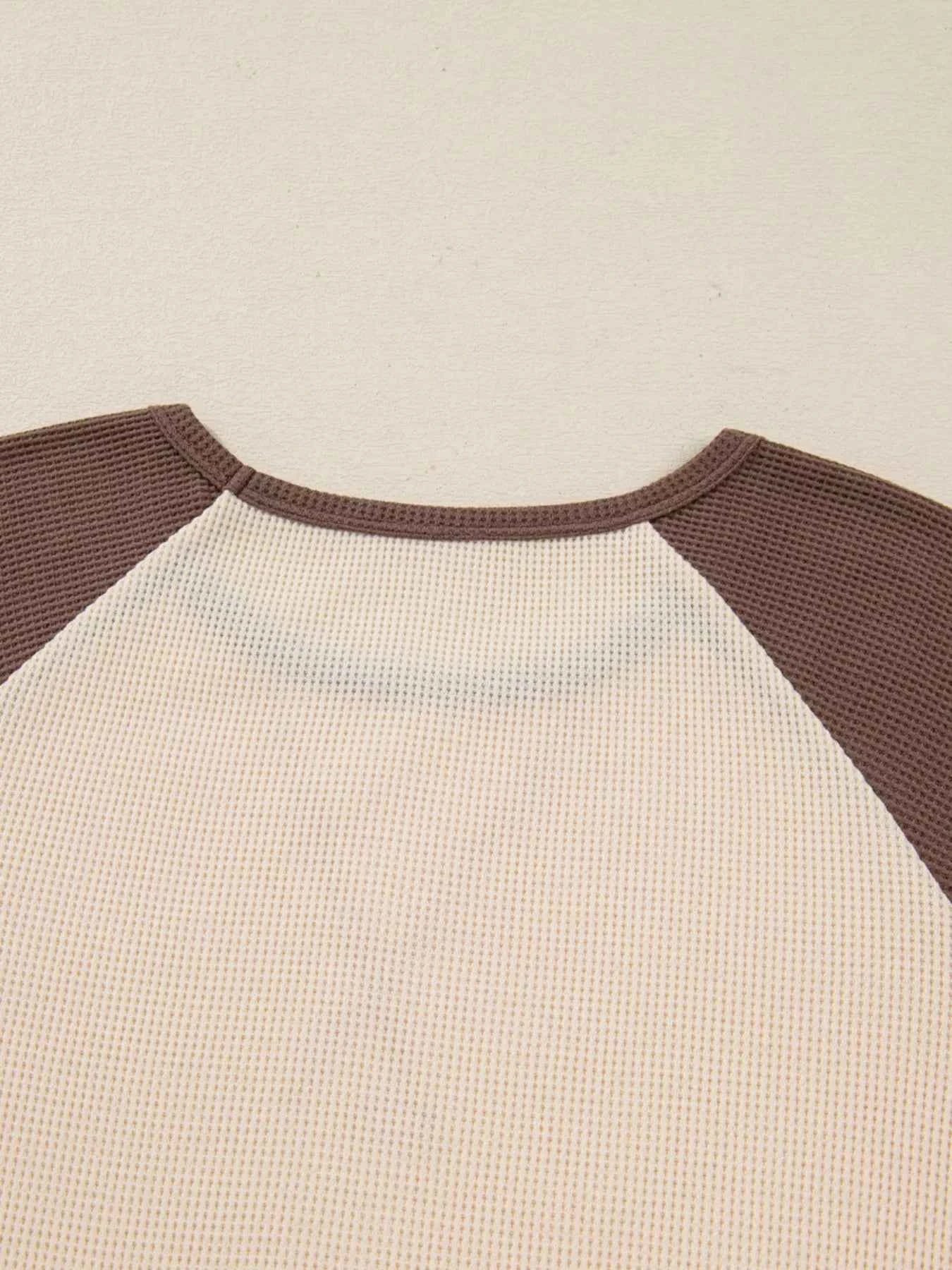 Floral Print Patchwork Color Block Long Sleeve Top 2c695c8360f0420f9c017b881e47754b-Max-Origin