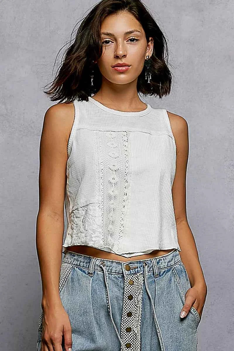 POL Ribbed Round Neck Cropped Tank with Lace Detail 2c72b843-87b3-4c32-9682-bc7c2c564c69-Max-Origin