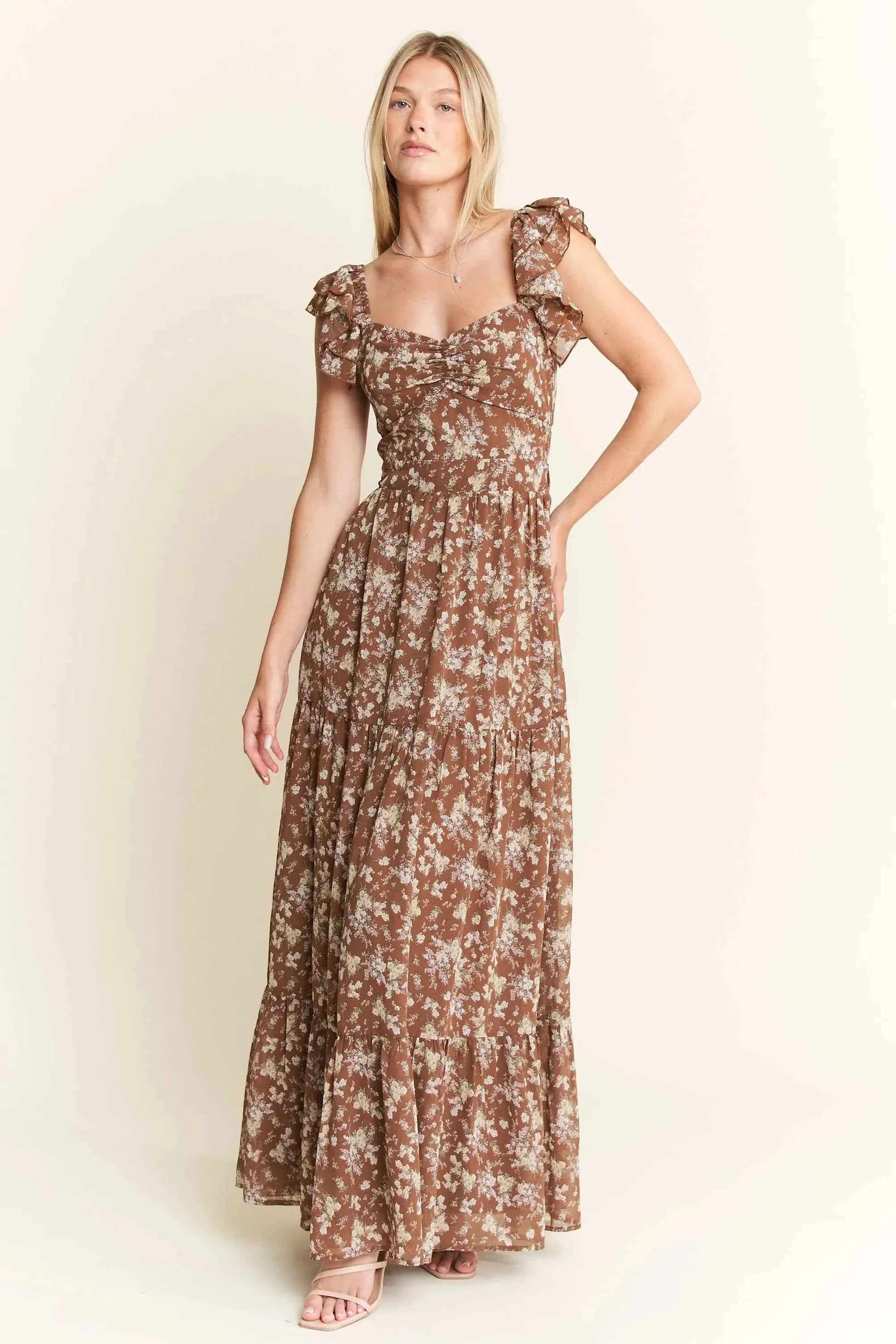 Jade By Jane Ruffle Sleeve Tiered Maxi Dress 2cd37633b6684acd96dbe311c80aa16b-Max-Origin