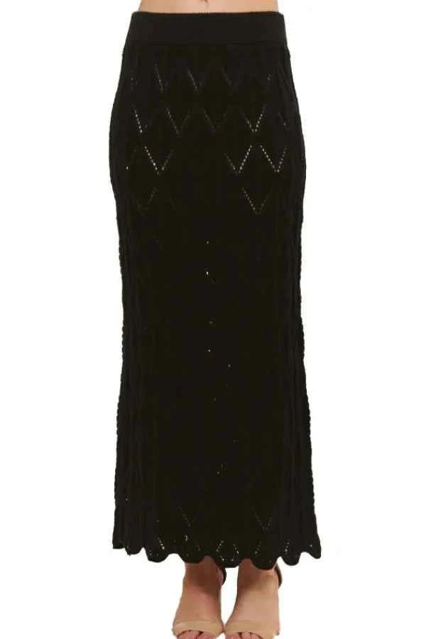 ADORA Scallop Trim Detail Knit Skirt BLACK 2cff87634eae47e09a75c0717e85a3b1-Max-Origin
