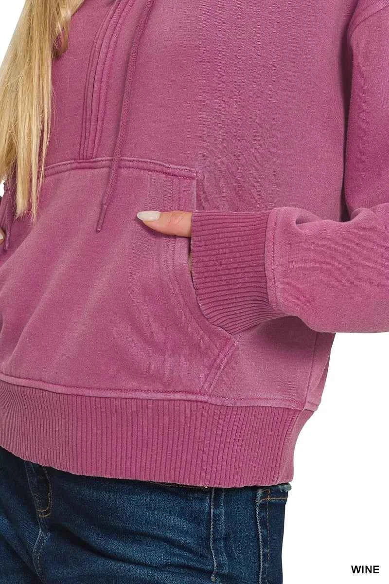 Zenana Fleece Pigment Dye Half Zip Kangaroo Pocket Hoodie 2d023c7ca2b14a68be57524141a35e1c-Max-Origin