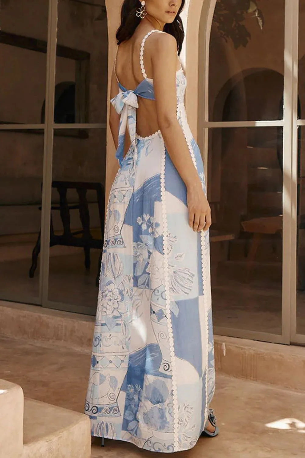 Cutout Back Printed Square Neck Maxi Dress 2d17cb52-fb48-4b1a-b675-1271fac2e26a-Max-Origin