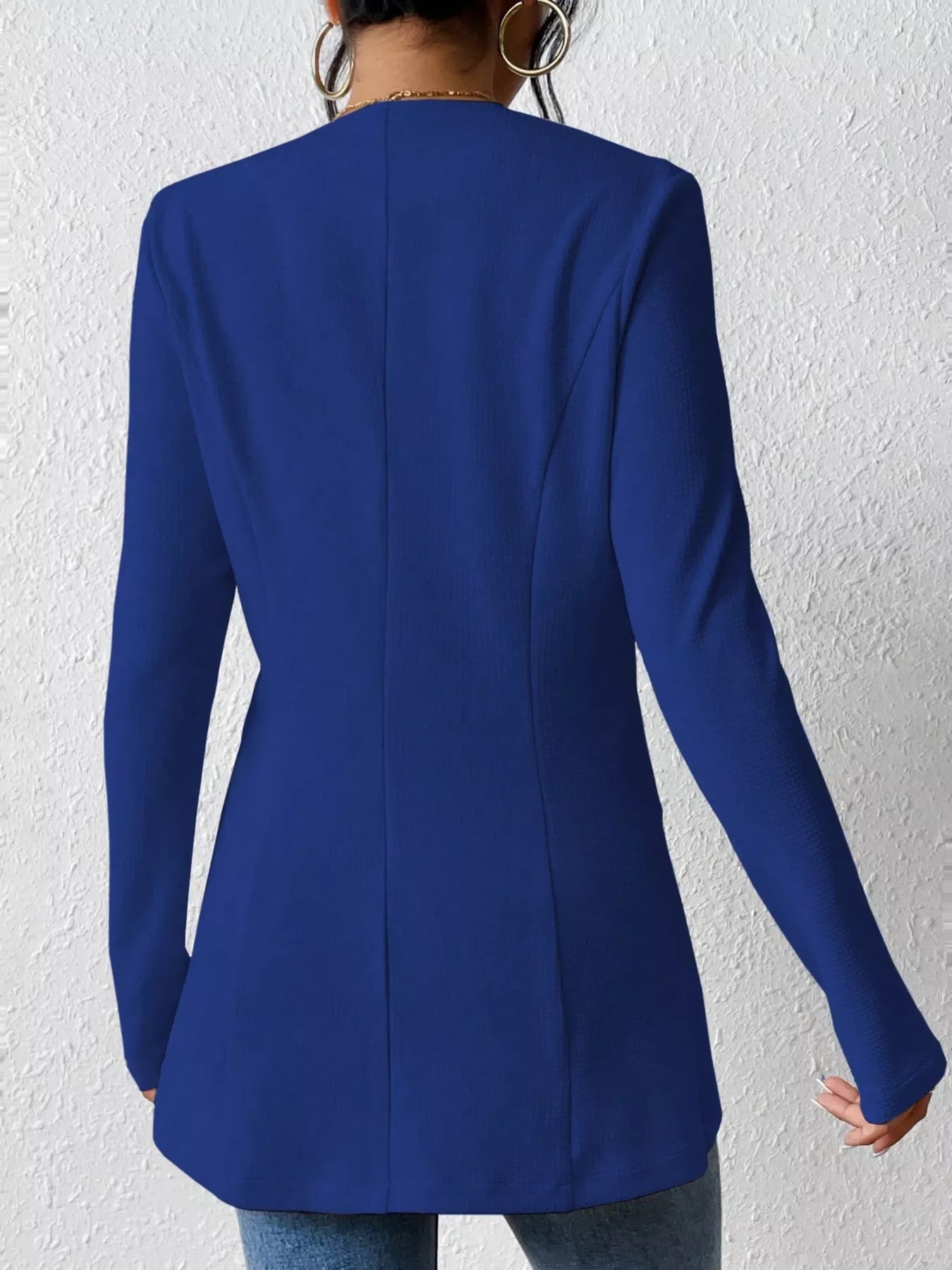 One Button Long Sleeve Blazer 2d22303845f748168c39a6dd5f14e813-Max-Origin