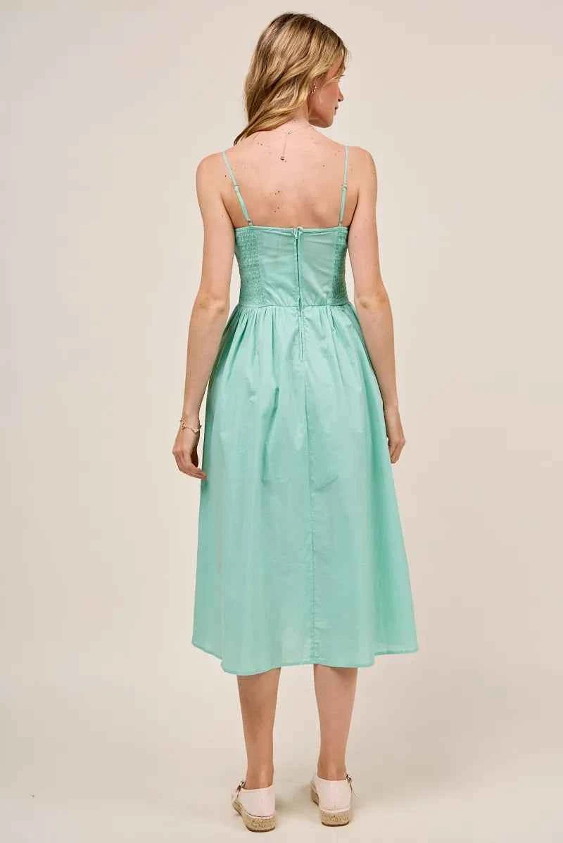 SO ME Smocked Sleeveless Casual Everyday Dress With Slit 2d2d18963979457bb5b6070ec860f464-Max-Origin
