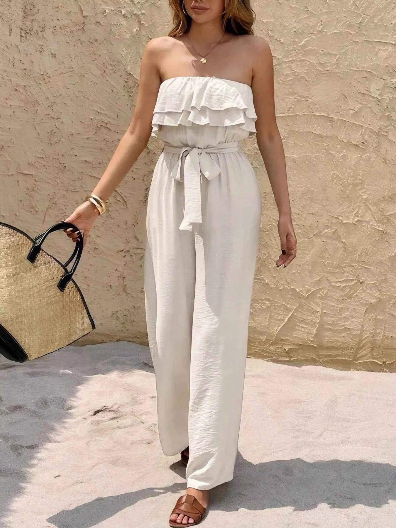 Off-Shoulder Ruffled Wide Leg Jumpsuit 2d3de300-25b4-45fc-bef8-9beb45f5dbd3-Max-Origin