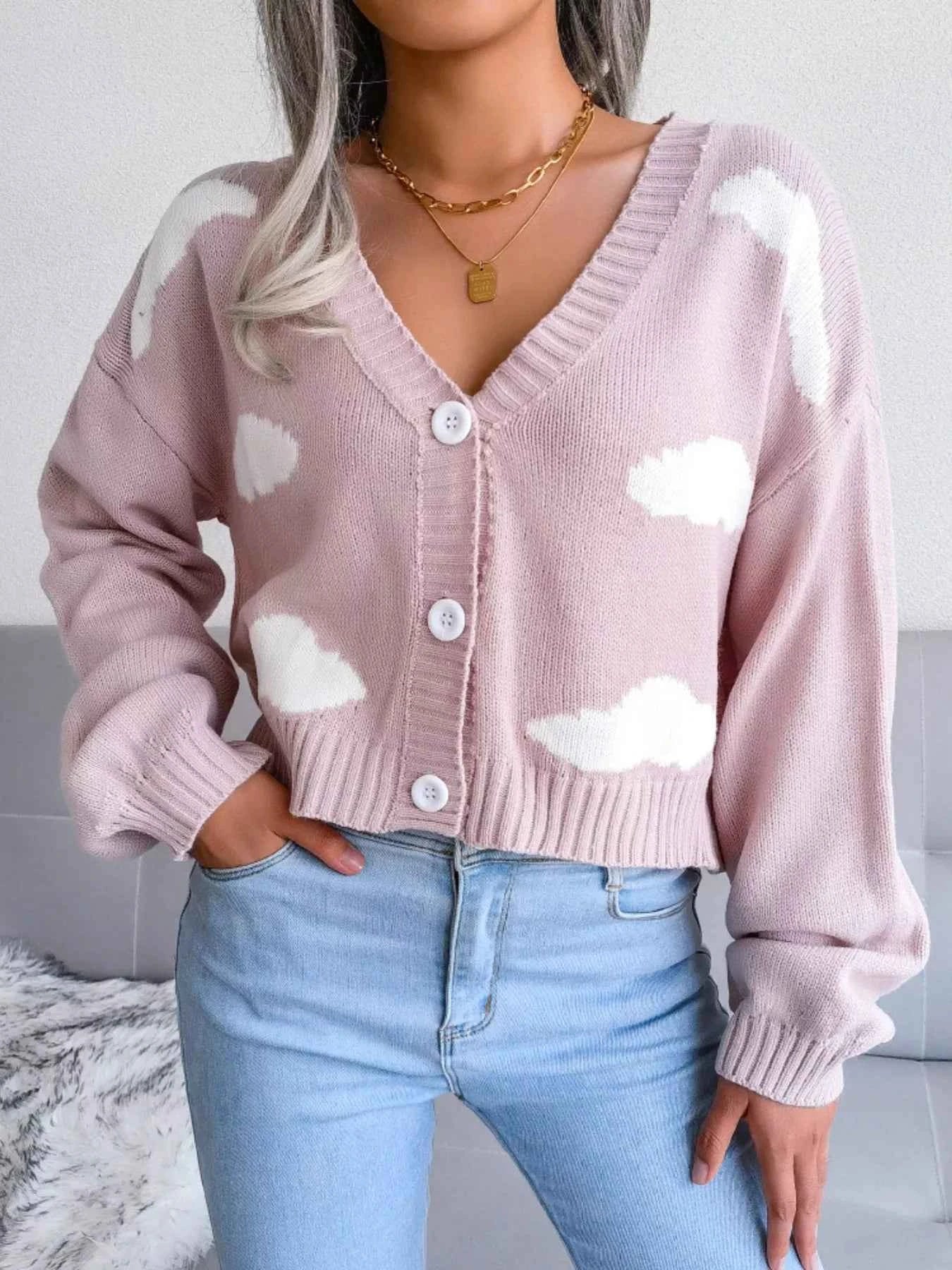 Cloud Pattern Button-Up Cropped Cardigan 2d52ad9f-be76-4a5a-b8c4-ff70142ef6cd-Max-Origin