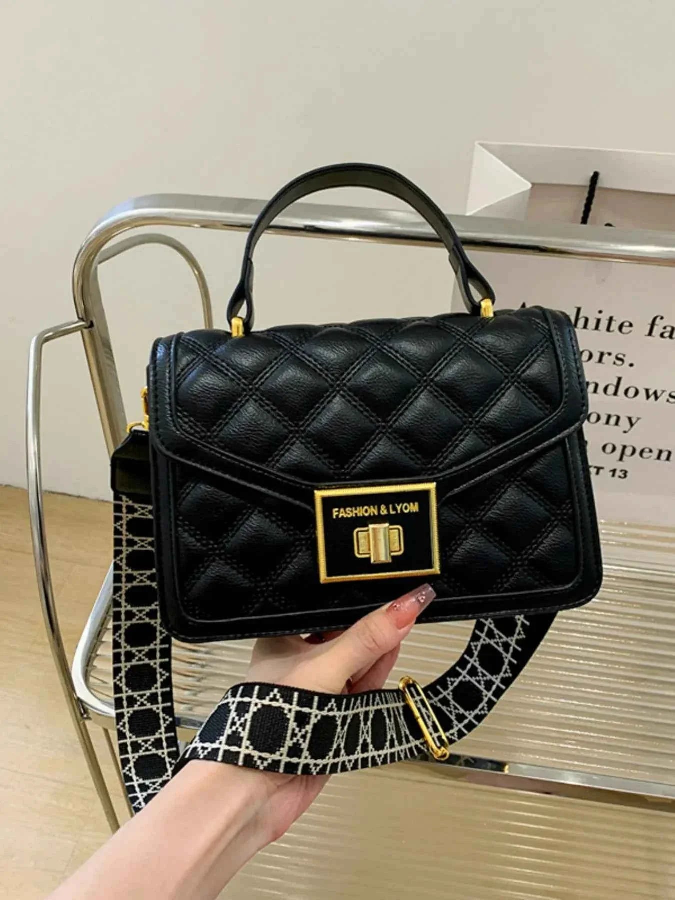 Quilted Adjustable Strap Shoulder Bag 2d5cd97790ba47da8349792addc29124-Max-Origin