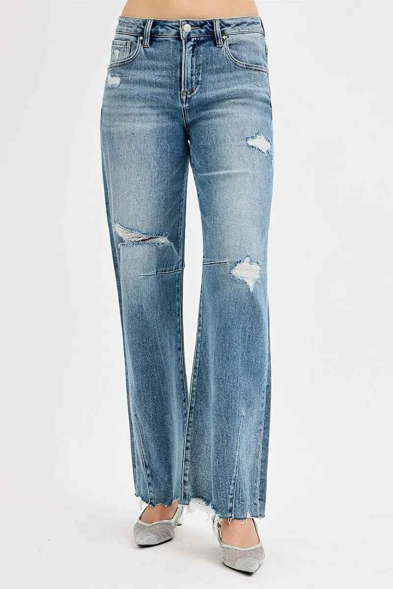 RISEN Full Size Mid Rise Fit Wide Baggy Leg Tie Washed Jeans Plus Size 2d7b0f499b6a4f3d95081c8df11b88bd-Max-Origin