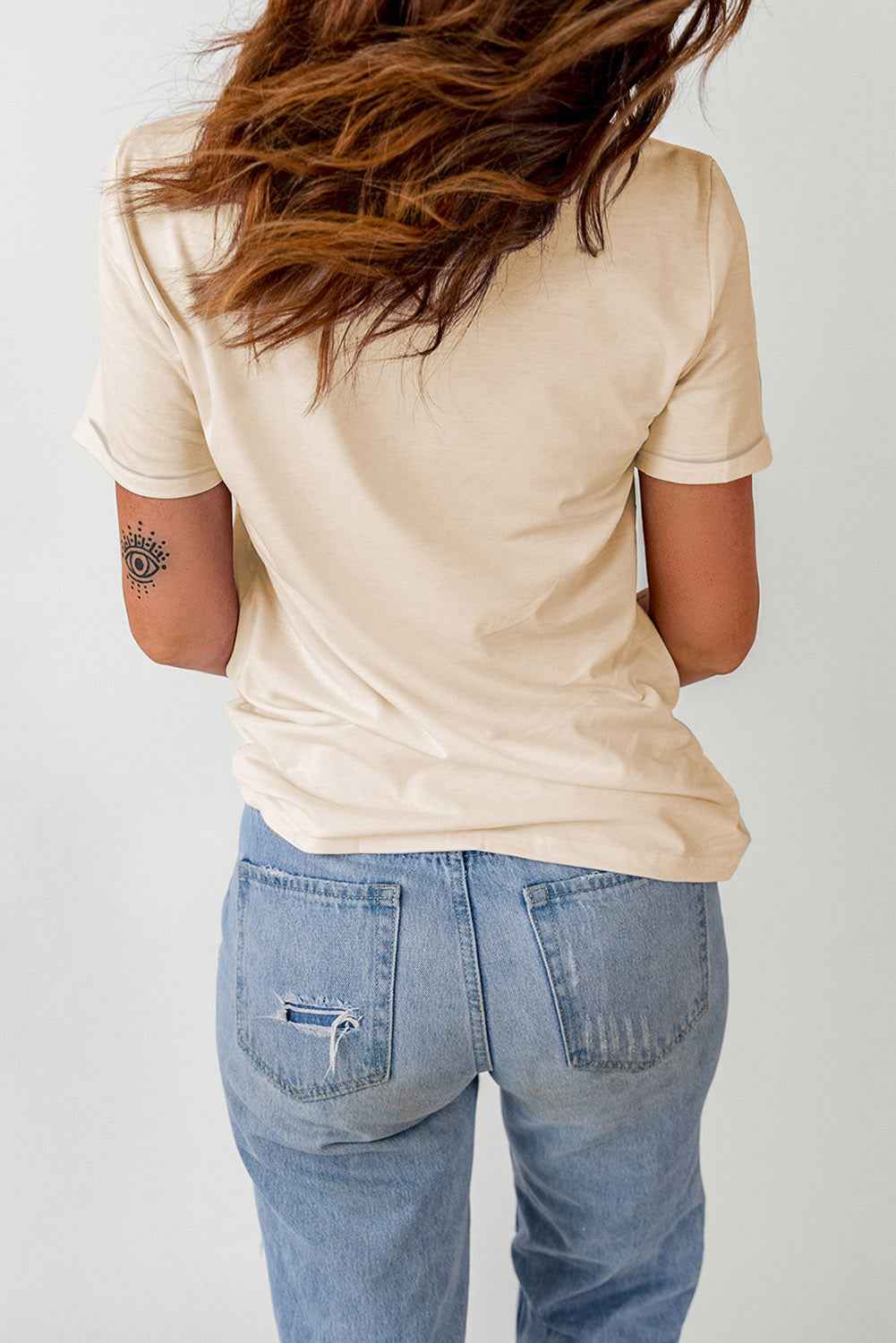 Pumpkin Graphic Round Neck Cuffed T-Shirt 2d885c5947184c65a38320bce48ac9b9-Max