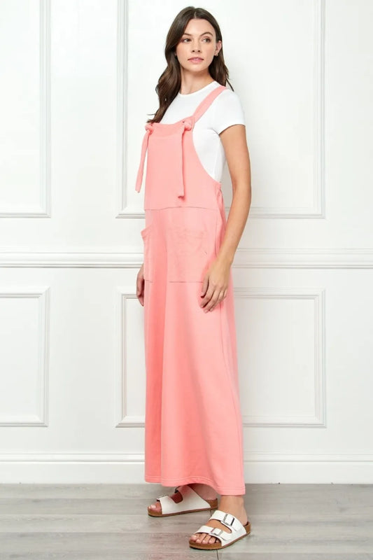 Veveret Wide Strap French Terry Overalls 2d9a733a-5915-4922-b127-9703732442c2-Max