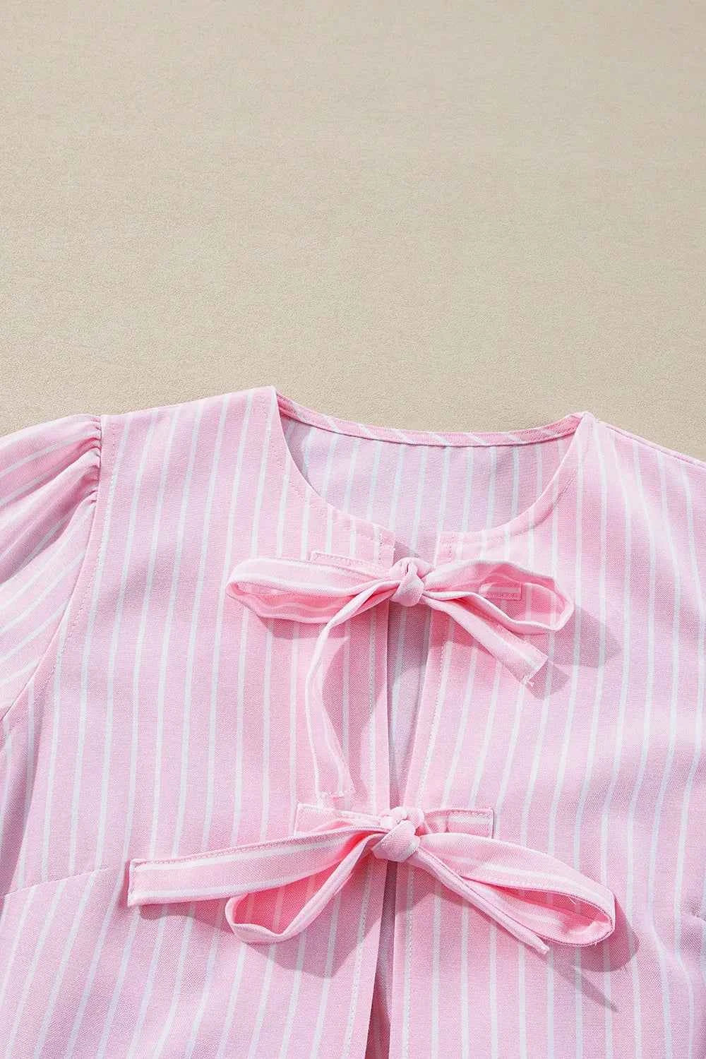 Tie Front Striped Peplum Blouse 2d9d742d-6d1e-489f-8d76-e5b81a3649f9-Max-Origin