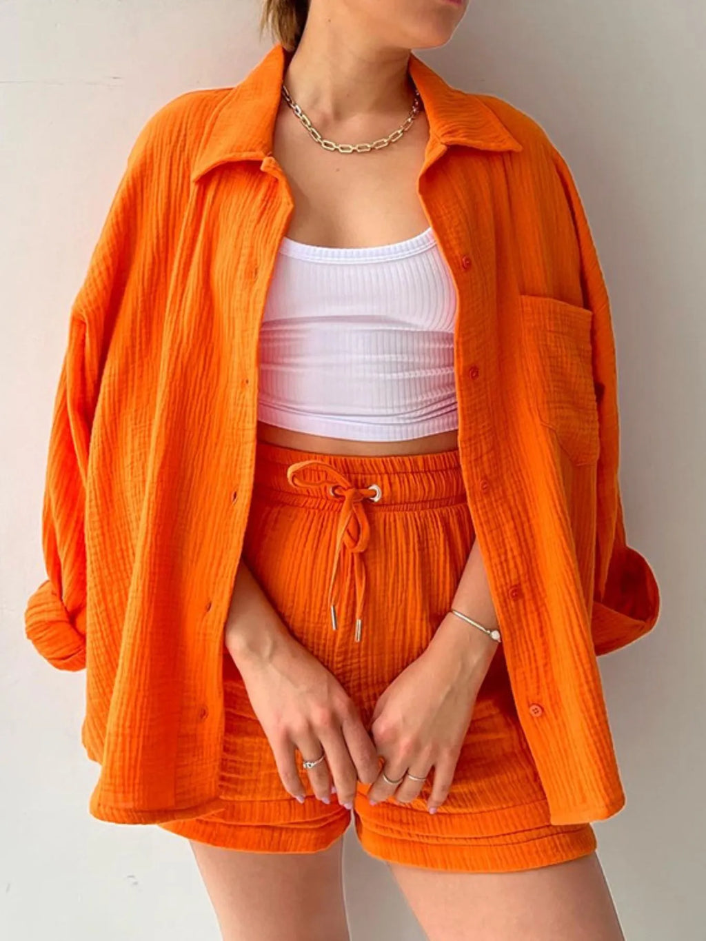 Textured Button Up Shirt and Shorts Set 2db69f88-1963-4f3b-8c4f-92dc9bd7f5b6-Max-Origin