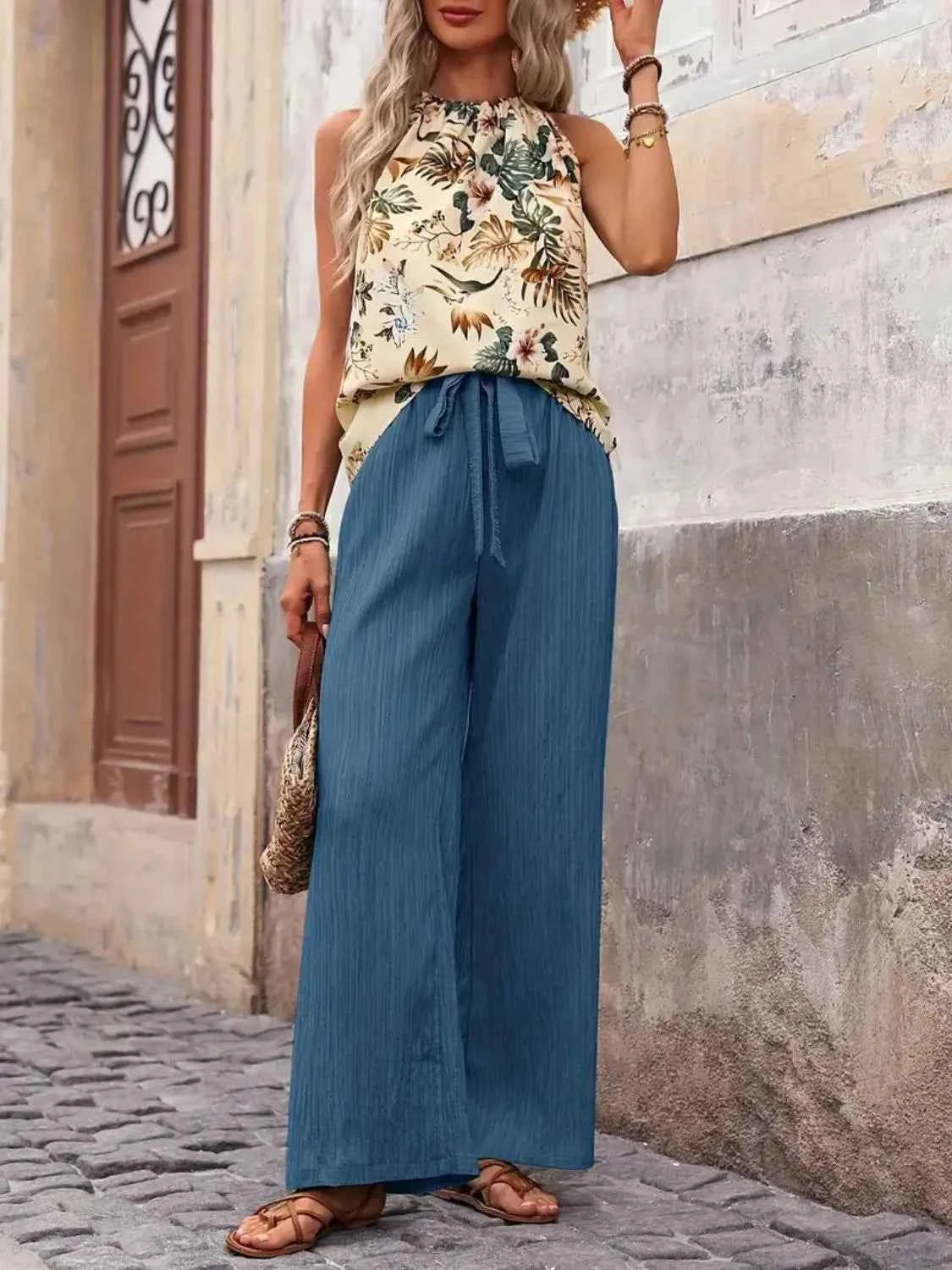 Printed Tank Top and Wide Leg Pants Set 2db81ed8-fd1f-4559-b7e1-0abf0dc59972-Max-Origin