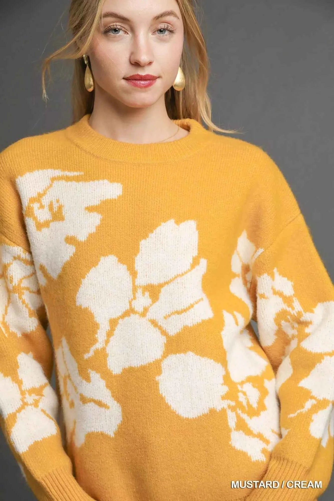 Umgee Floral Long Sleeve Sweater 2dbce68a-9249-4de4-9ca7-a4f9753f9893-Max-Origin