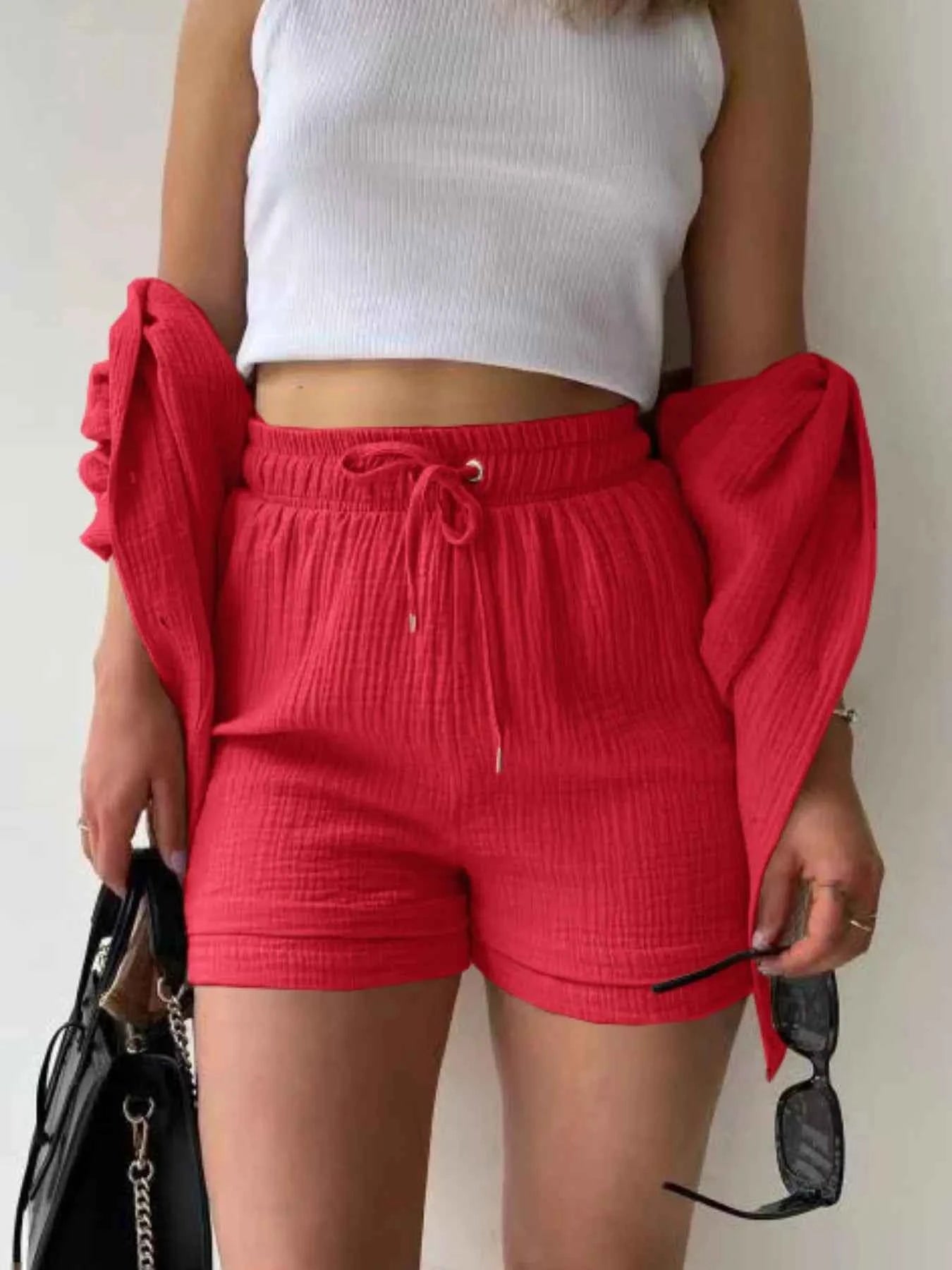 Textured Button Up Shirt and Shorts Set 2e04a99f-4acf-4624-bf9d-e373e405c90e-Max-Origin