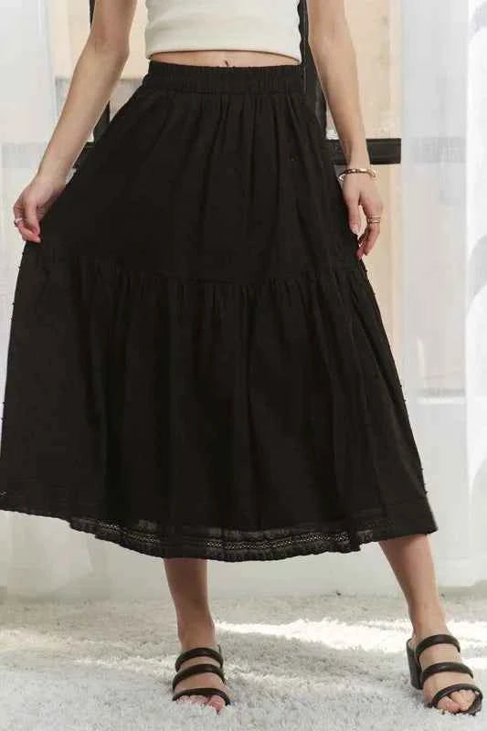 ADORA Elastic Waistband Tiered Midi Skirt 2e282b99f8a34fb9b90e0a20d3b8e8ab-Max-Origin
