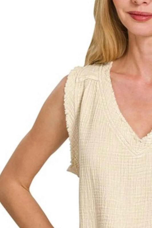 Double Gauze Raw Edge Acid Washed Tank 2e324ae0-63d5-423f-97d2-3eedee57fb4a-Max-Origin
