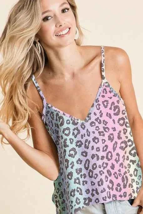 BiBi Gradation Leopard Sleeveless Top VINTAGE MULTI 2e347b350c1b46ebba0bc77a21af2f43-Max-Origin