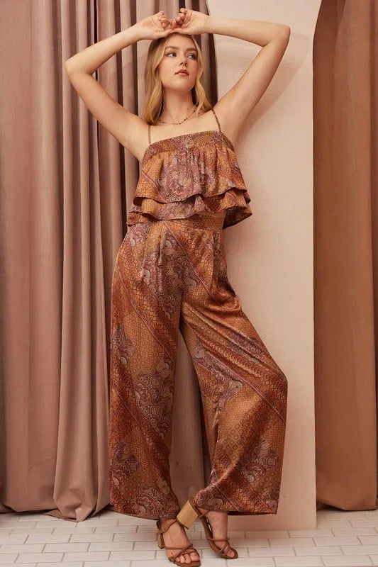 Mittoshop Paisley Patchwork Print Satin Ruffle Crop Cami 2e37d71c-169e-428a-a646-567e8a2cb195-Max