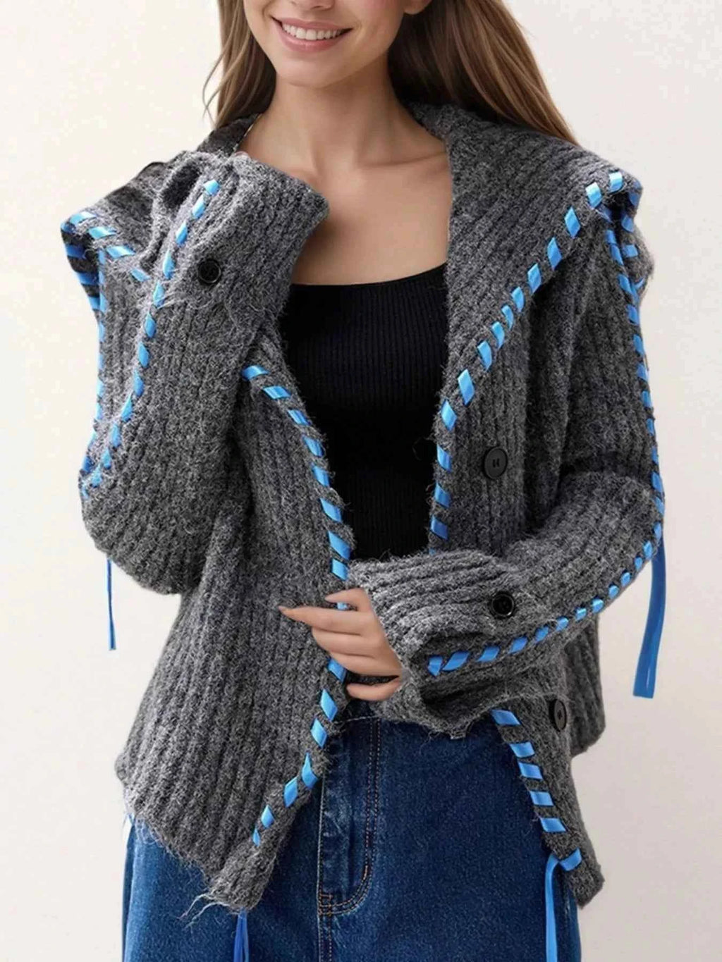 Ribbed Knit Open Front Cardigan 2e4d8ee9-de97-4ad6-96e8-ea25e83da3bc-Max-Origin