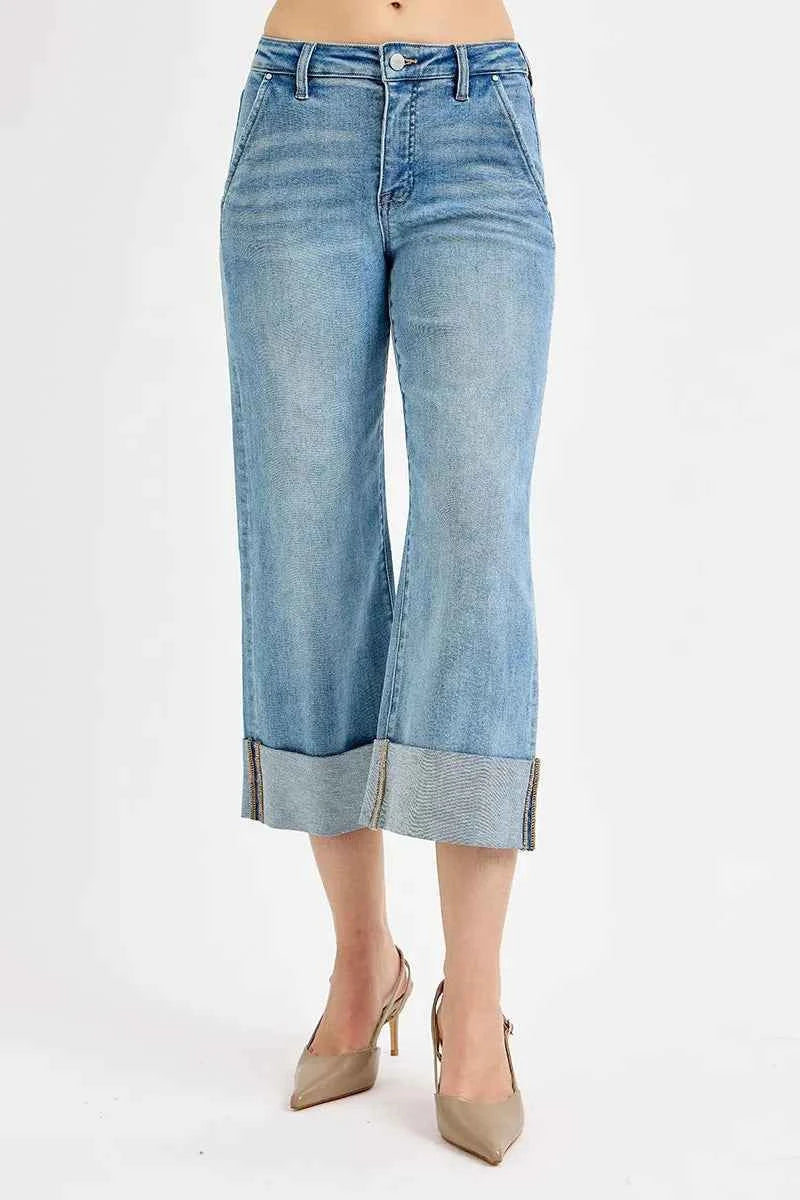 RISEN Full Size Tummy Control High Rise Ankle Wide Cuffed Jeans Plus Size 2e59f6e9d7814971bd8fdcc830d1bc51-Max-Origin