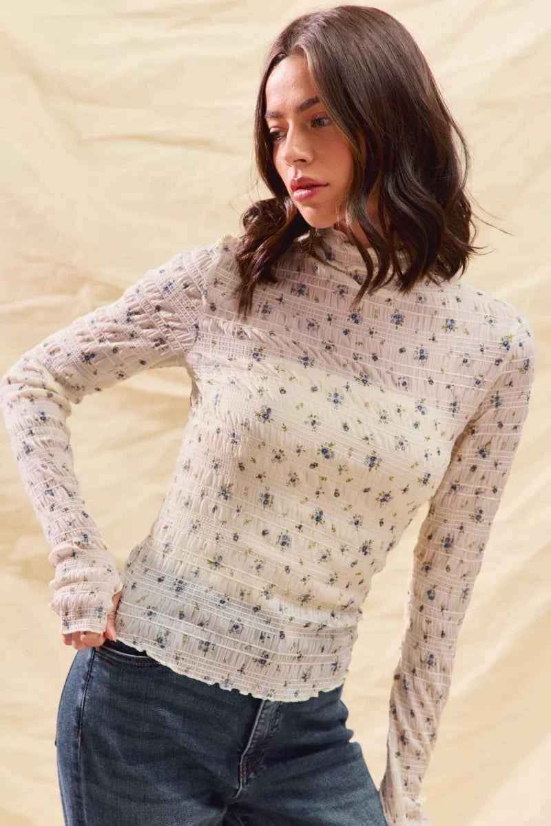 Floral Print Textured Long Sleeve Knit Top IVORY 2e7f72f520eb49d88eca5823ec1d00e0-Max-Origin