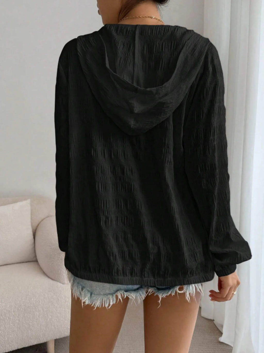 Zip Up Long Sleeve Hooded Outerwear 2e81ca358fe6476d9217230c8046d46d-Max-Origin