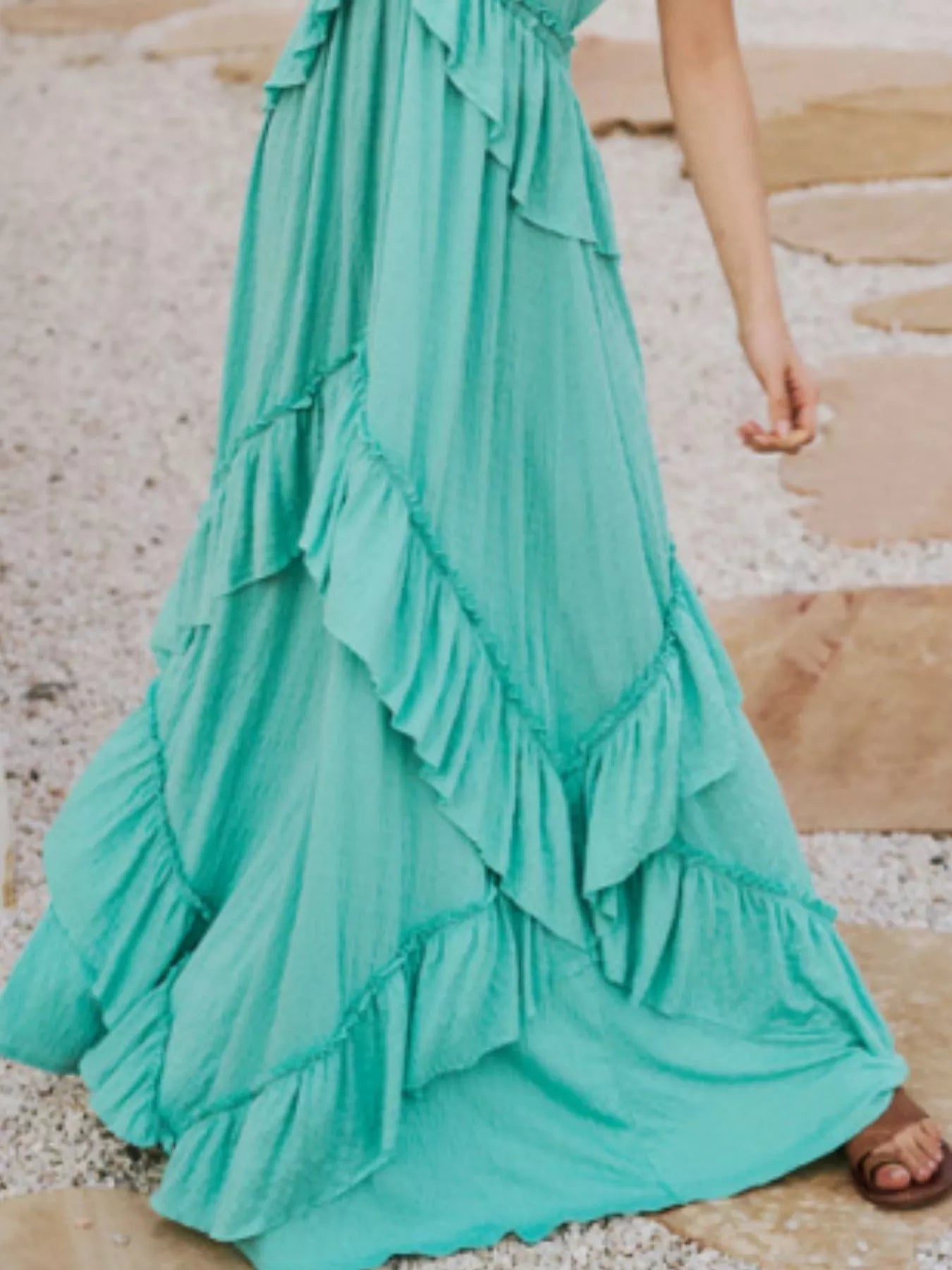 Ruffled Halter Neck Maxi Dress 2e825407-5cd8-45e3-9c77-6e9b80550fee-Max-Origin