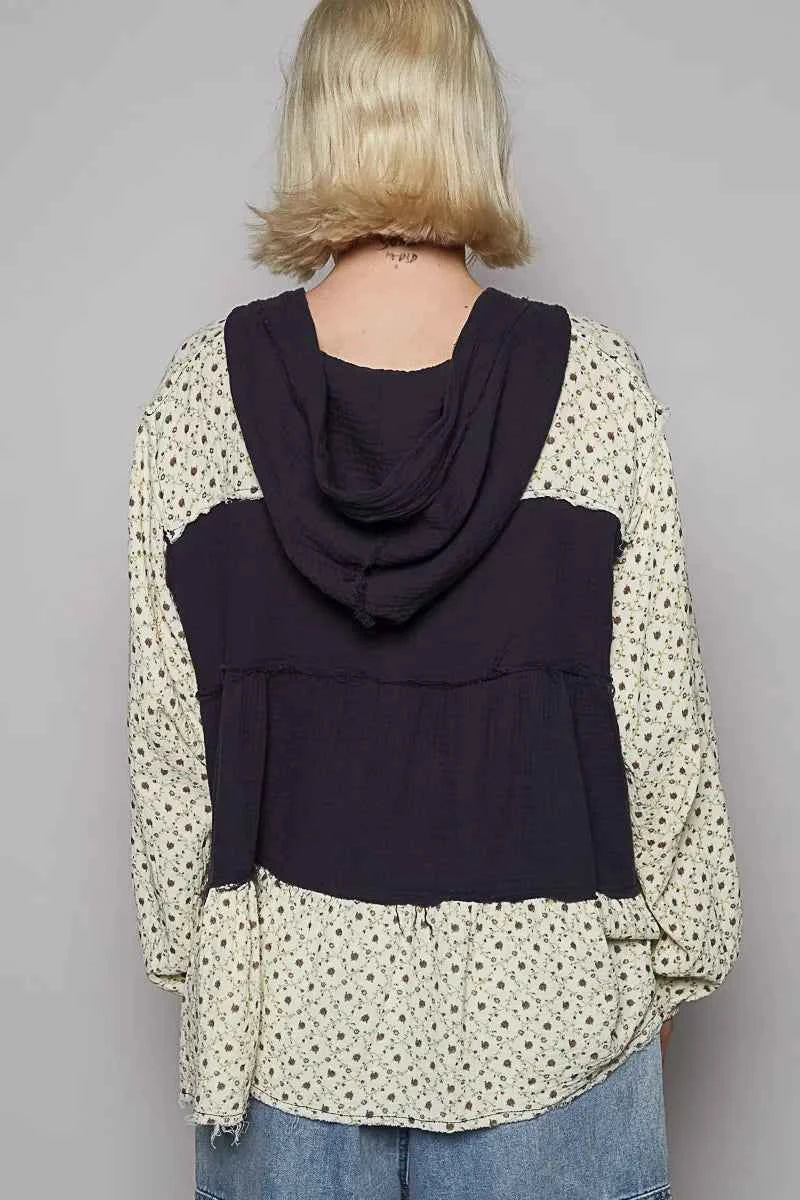 POL Color Block Printed Frayed Hem Hooded Shacket 2e8ef1d0-ed6f-4f69-a5b1-e7ee1bcd241e-Max-Origin