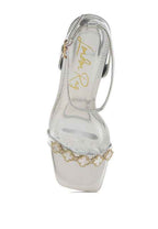 Ebina Charm Detail Spool Heels 2e9365fd-530a-4c5b-b0e9-a7effecd405a