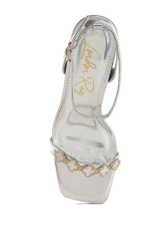 Ebina Charm Detail Spool Heels 2e9365fd-530a-4c5b-b0e9-a7effecd405a