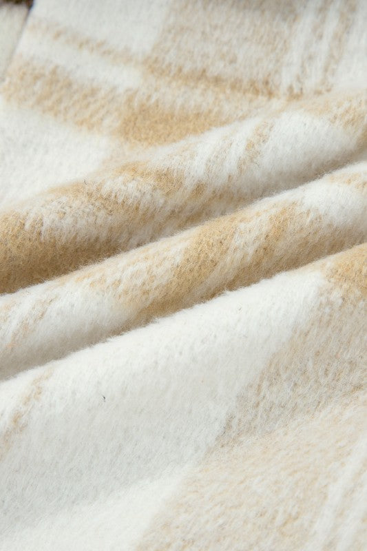 Plaid Patchwork Side Pocket Button-Up Shacket 2ea42712-acc0-4831-9ee7-78daec88f982