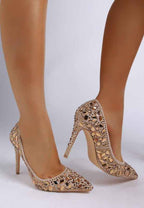Iceout Diamante & Rhinestone Embellishments Pumps 2ec7cd0b-bdb2-4d86-a65d-502c0e5ae8ad