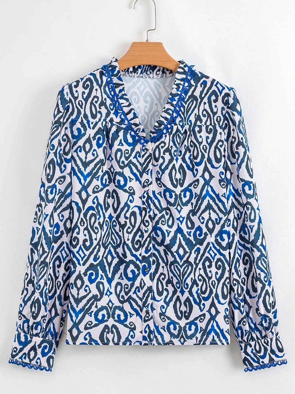 Paisley Print Long Sleeve Blouse 2effd55e093f48779815f17bbe913be7-Max-Origin