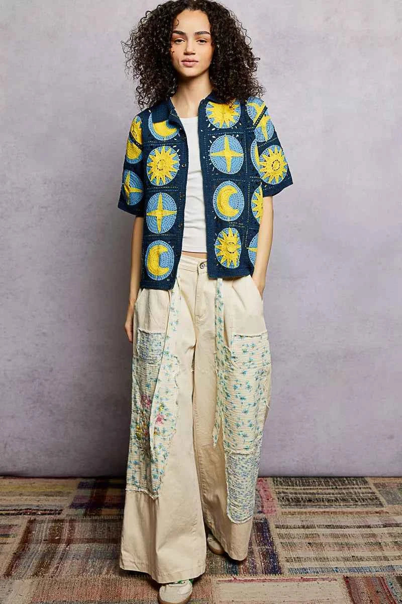 POL Openwork Short Sleeve Crochet Shirt 2f074731-3d48-40ea-ba44-633dcd5c8c05-Max-Origin