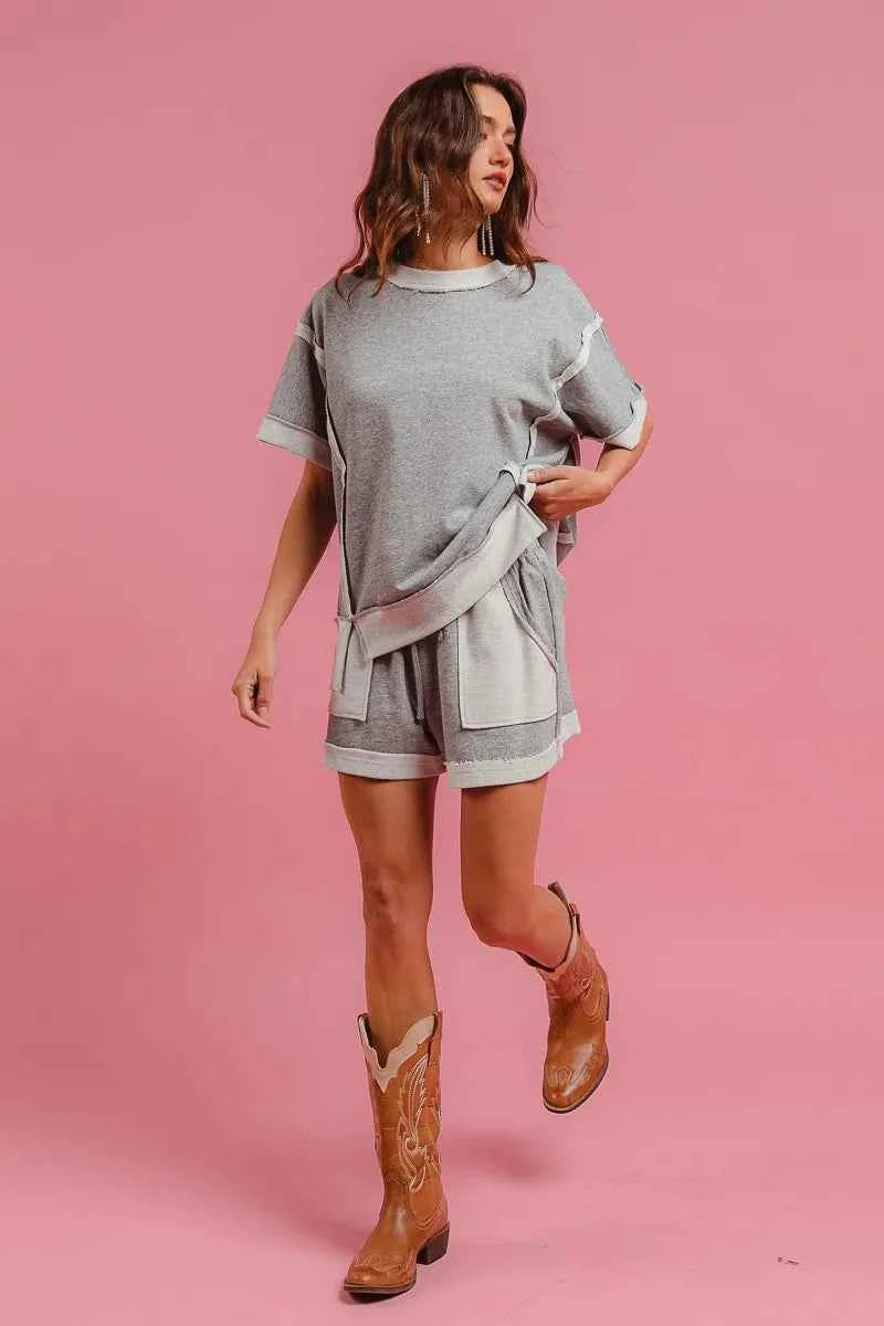 BiBi French Terry Knit Shorts with Side Pocket 2f13b6f4f811494aad1e3c39a7afb57a-Max-Origin