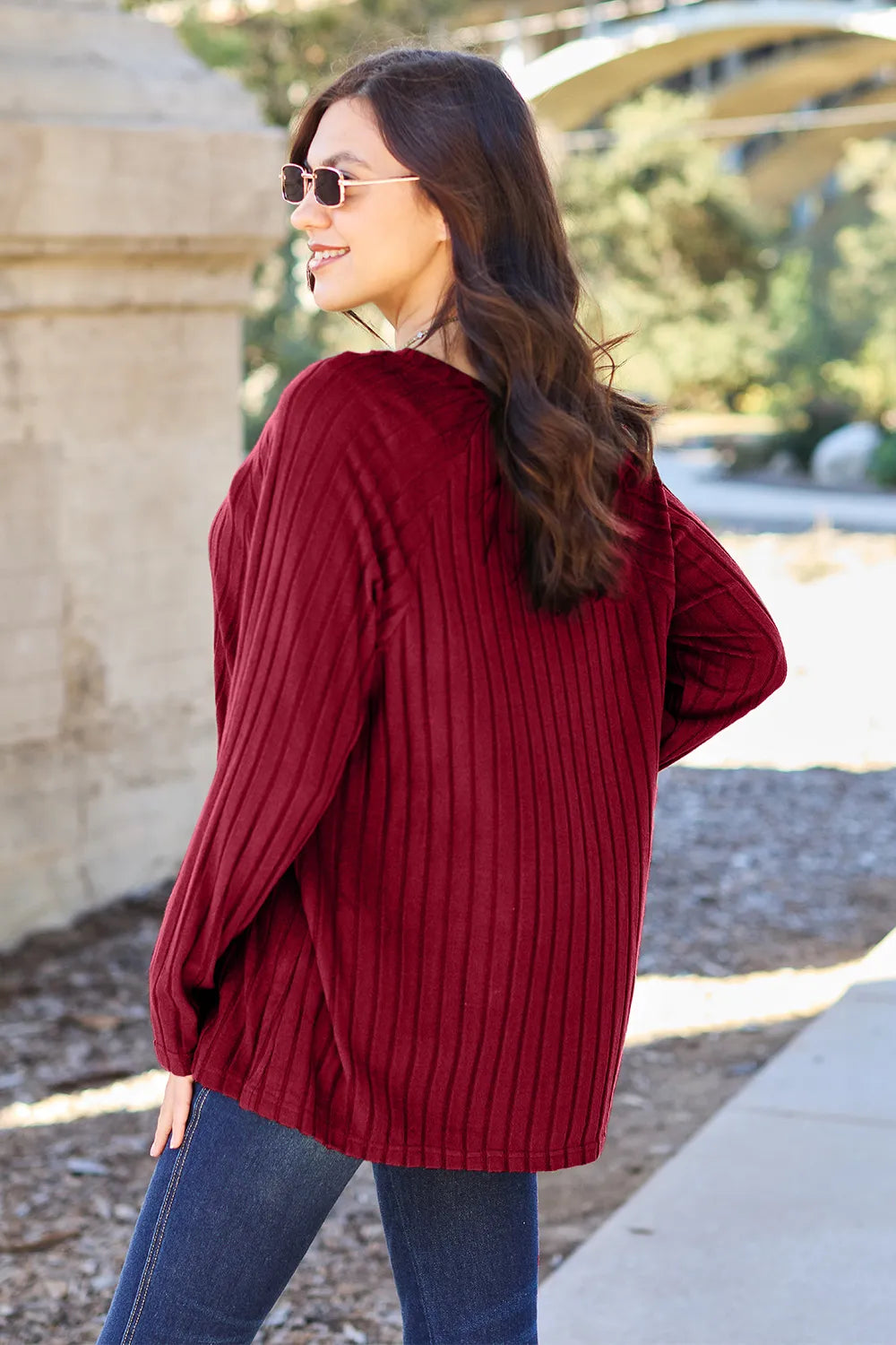 Basic Bae Full Size Ribbed Round Neck Long Sleeve Knit Top 2f231b1d8ae847c78d62094ef3e68ac7-Max