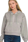 Zenana Fleece Pigment Dye Half Zip Kangaroo Pocket Hoodie SLEET 2f2ce40dd2884f95868f7632a44bb054-Max-Origin
