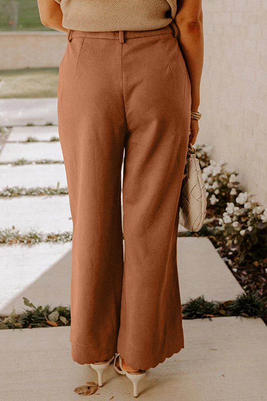 Thai Curry Scalloped Edge Pocket Full-Length Pant 2f5b714eeadafd8b